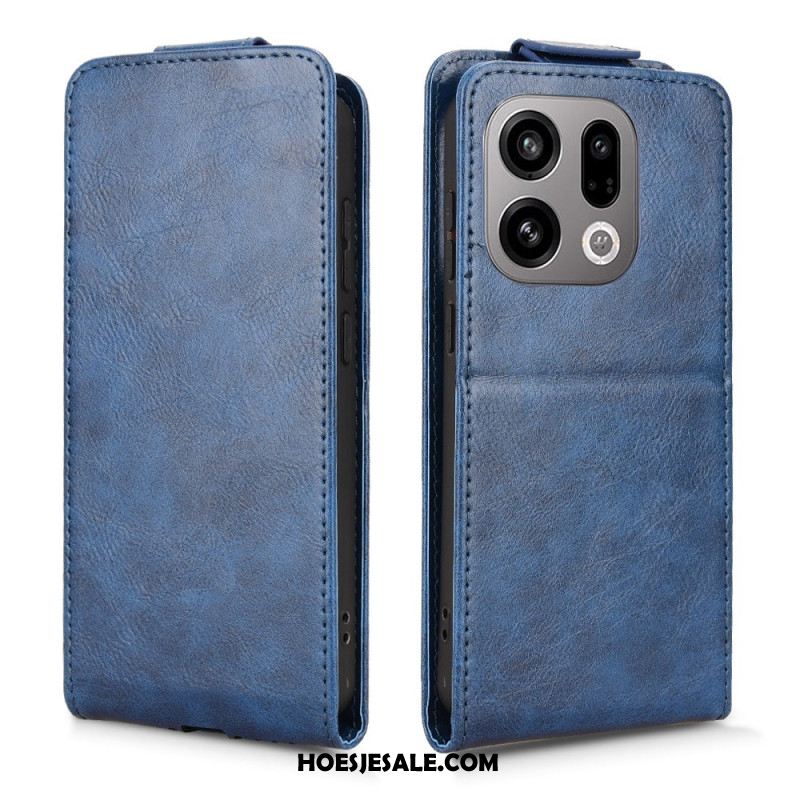 Leren Hoesje Voor Oppo Find X9 5g Verticale Klep