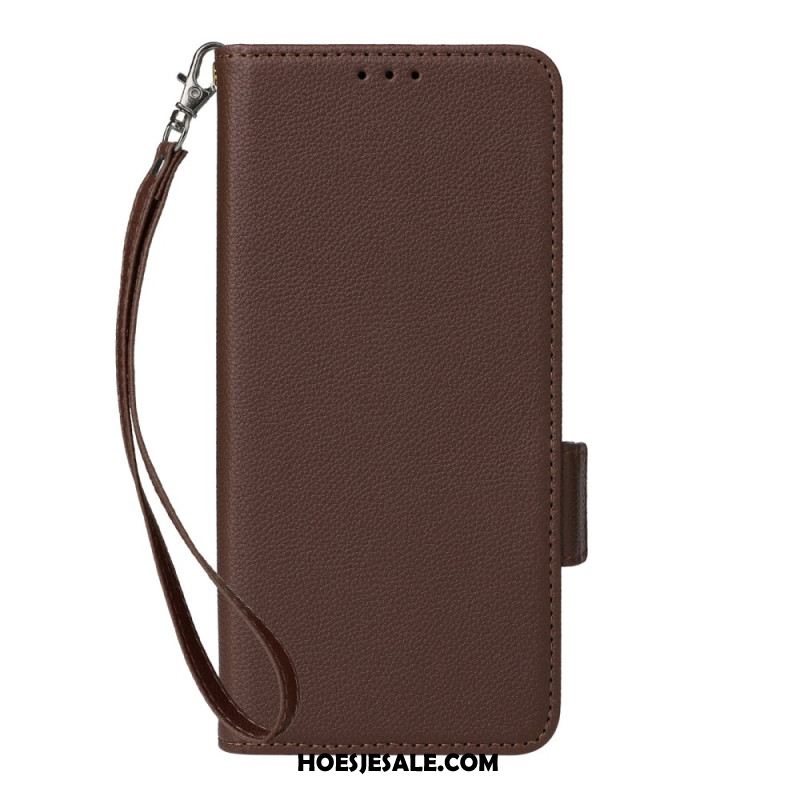 Leren Hoesje Voor Oppo Find X9 Pro 5g Bandjes Van Kunstleer