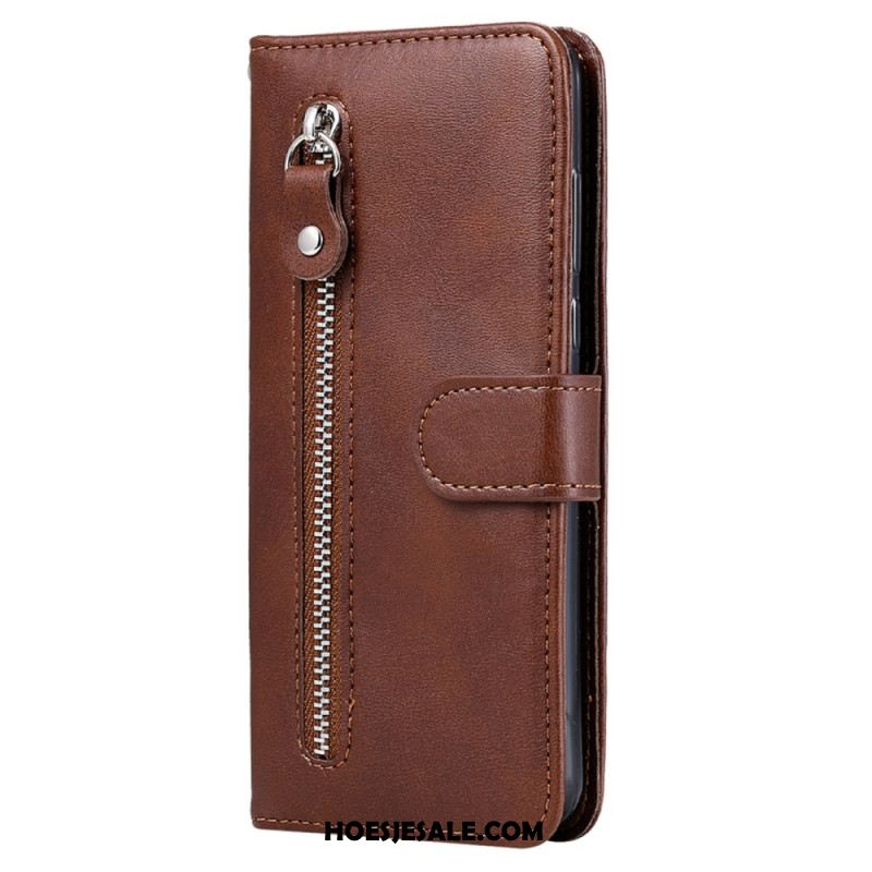 Leren Hoesje Voor Oppo Reno 13 5g Etui Met Rits