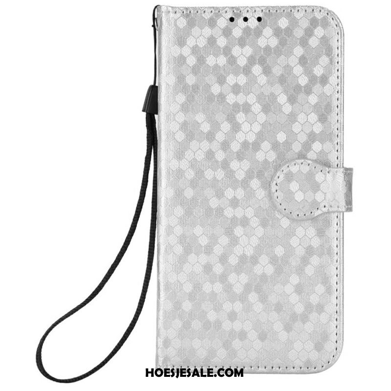 Leren Hoesje Voor Oppo Reno 13 5g Glitterstippen