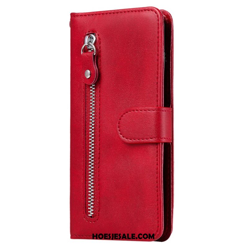 Leren Hoesje Voor Oppo Reno 13 Pro 5g Etui Met Rits