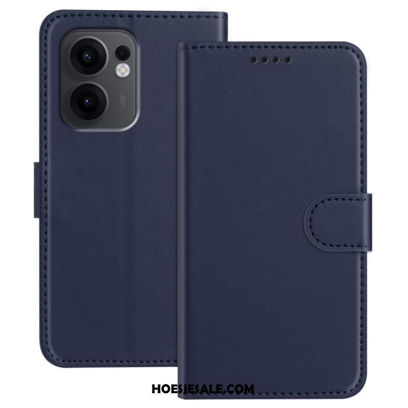 Leren Hoesje Voor Oppo Reno 13f 4g / 5g / 13 Fs 5g Monochroom