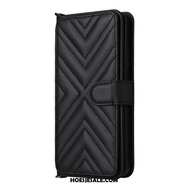 Leren Hoesje Voor Oppo Reno 13f 4g / 5g / 13 Fs 5g Premium Retro Schouderband En Koord