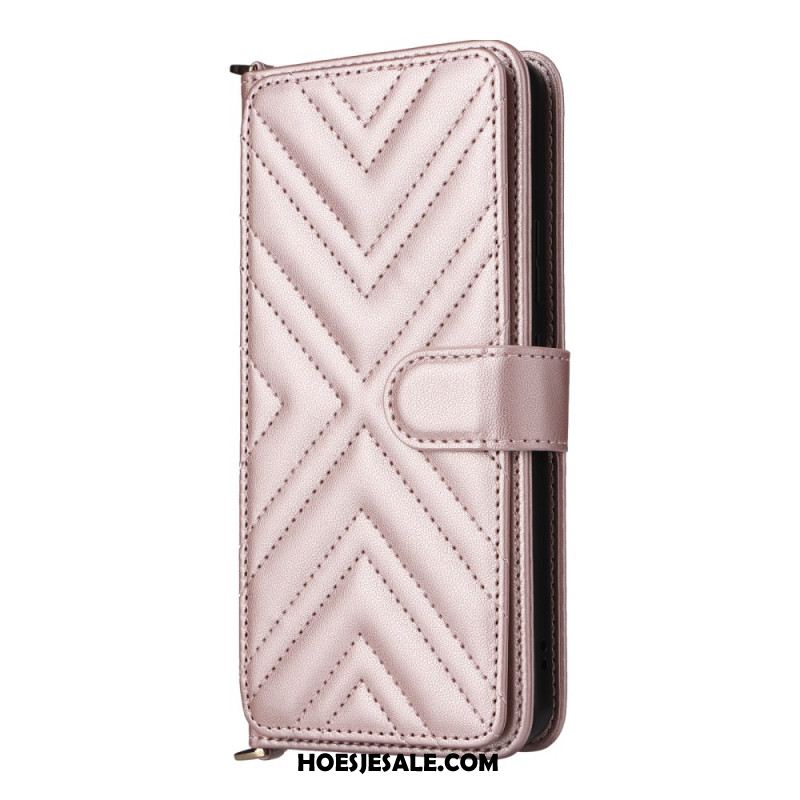 Leren Hoesje Voor Oppo Reno 13f 4g / 5g / 13 Fs 5g Premium Retro Schouderband En Koord