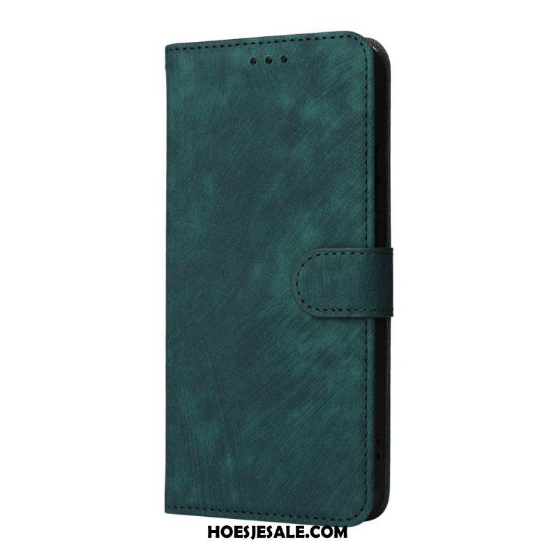 Leren Hoesje Voor Oppo Reno 14 5g Rfid-bescherming Suède-look