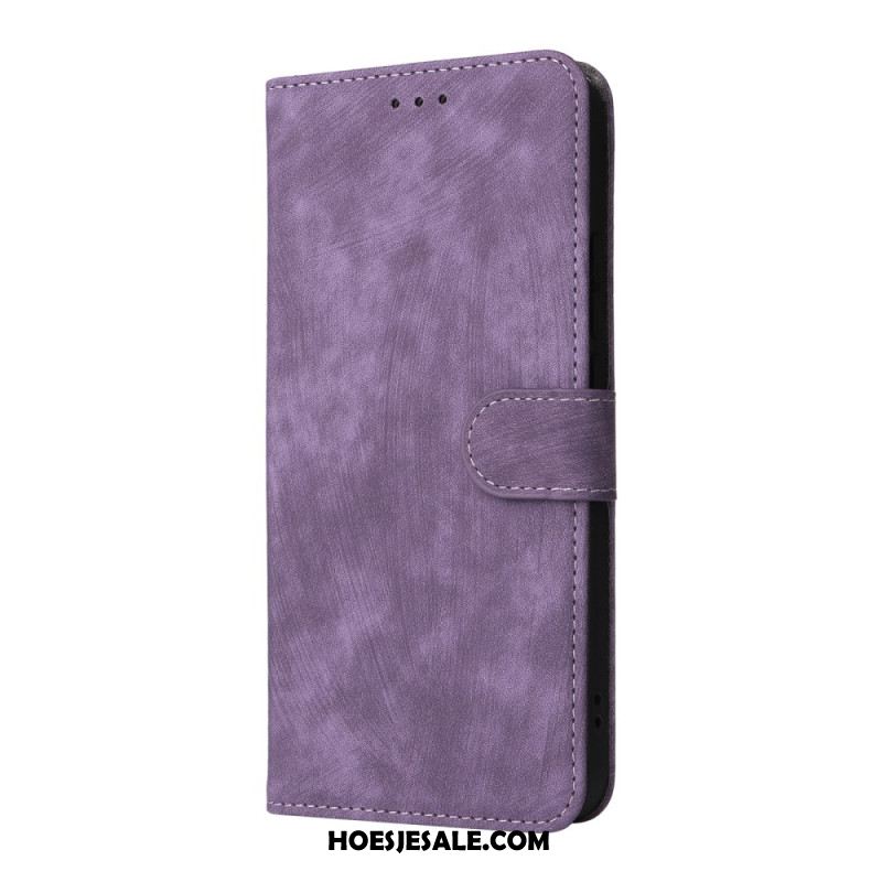 Leren Hoesje Voor Oppo Reno 14 5g Rfid-bescherming Suède-look