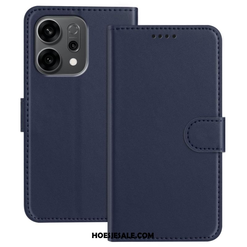 Leren Hoesje Voor Oppo Reno 14 5g Stiksels