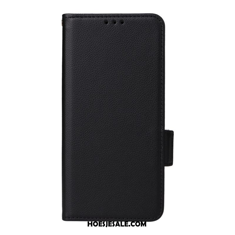 Leren Hoesje Voor Oppo Reno 14 Pro 5g Lychee Textuur Met Bandje