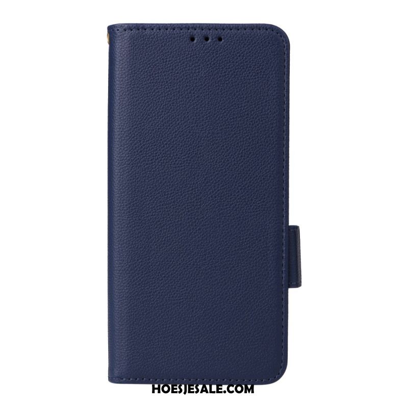 Leren Hoesje Voor Oppo Reno 14 Pro 5g Lychee Textuur Met Bandje