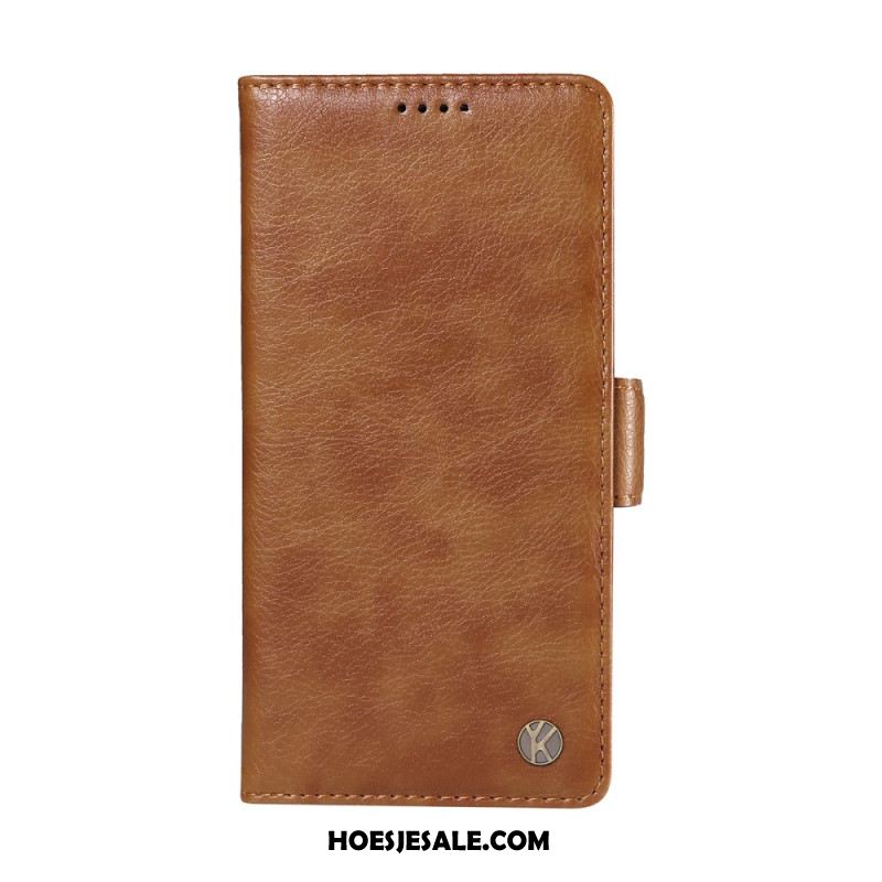 Leren Hoesje Voor Oppo Reno 14f 5g Vintage Yikatu