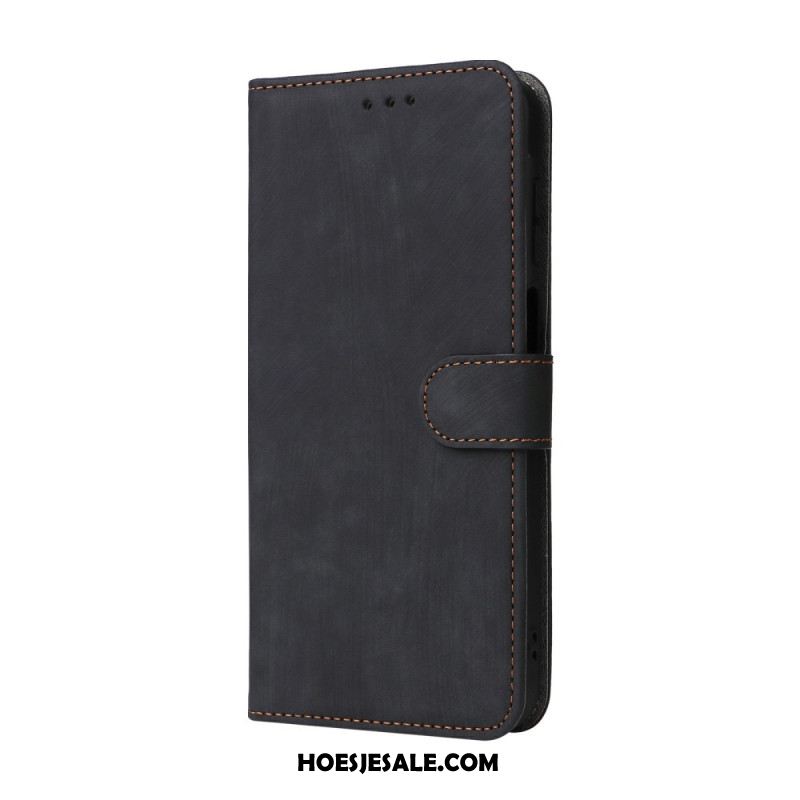 Leren Hoesje Voor Samsung Galaxy A17 4g / 5g Rfid-blokkerend Suède-effect