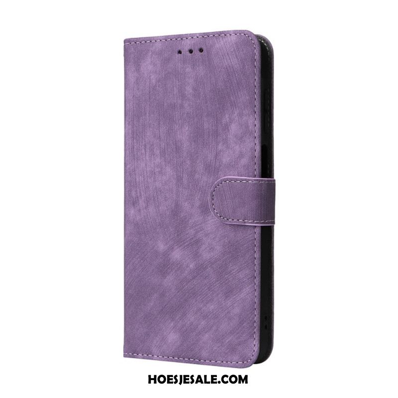 Leren Hoesje Voor Samsung Galaxy A17 4g / 5g Rfid-blokkerend Suède-effect