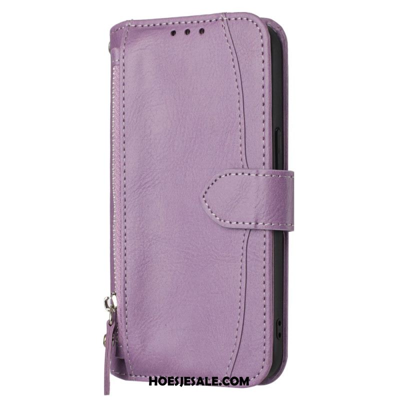 Leren Hoesje Voor Samsung Galaxy A17 4g / 5g Vintage Portemonnee