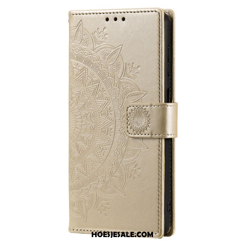 Leren Hoesje Voor Samsung Galaxy A17 4g / 5g Zonmandala