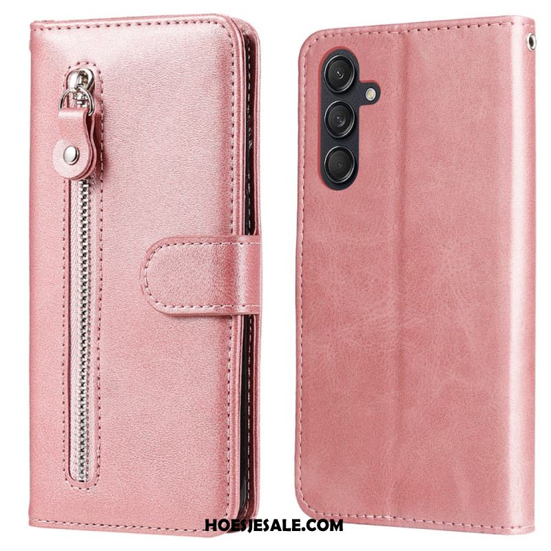 Leren Hoesje Voor Samsung Galaxy M55 5g Portemonnee