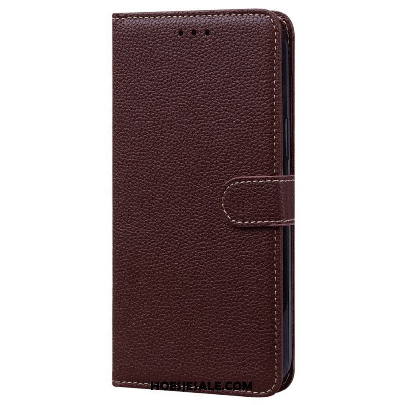 Leren Hoesje Voor Samsung Galaxy S24 Plus 5g Litchi-textuur