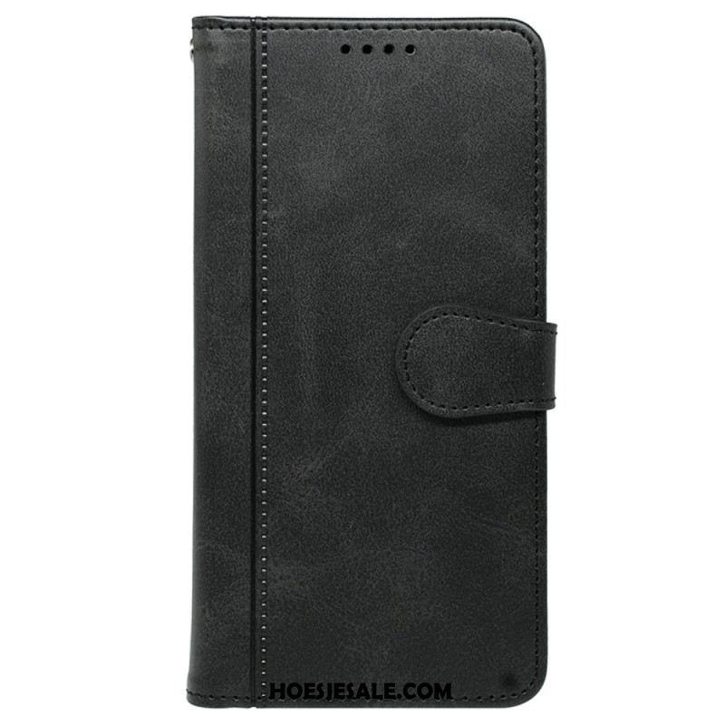 Leren Hoesje Voor Samsung Galaxy S25 5g Edge Premium Vintage