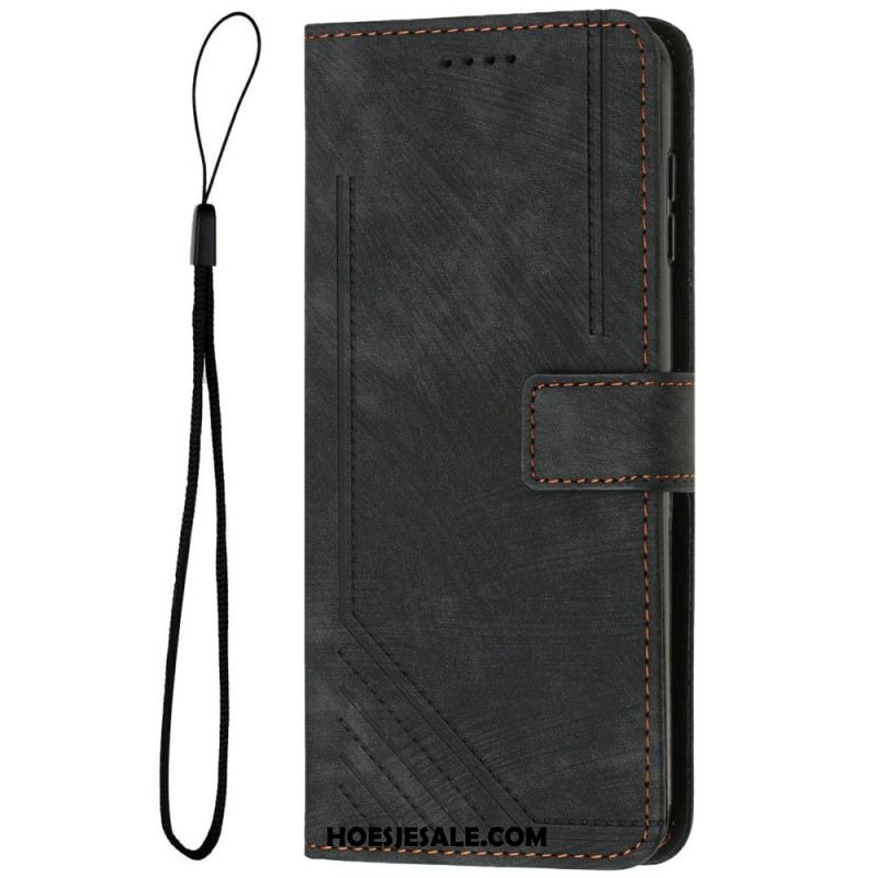 Leren Hoesje Voor Samsung Galaxy S25 5g Edge Retro Design