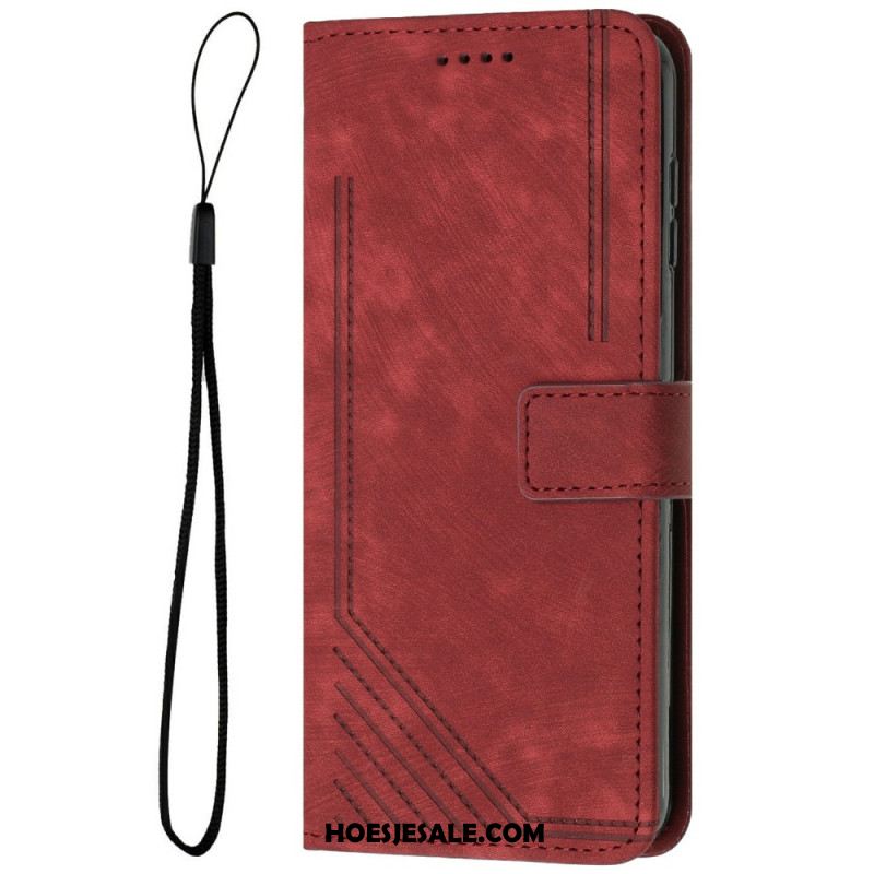 Leren Hoesje Voor Samsung Galaxy S25 5g Edge Retro Design