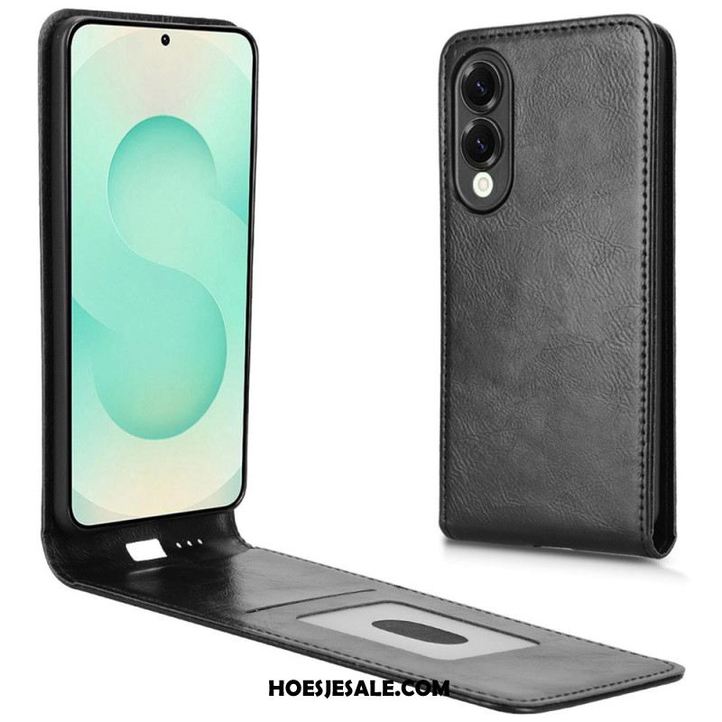 Leren Hoesje Voor Samsung Galaxy S25 5g Edge Verticaal Design