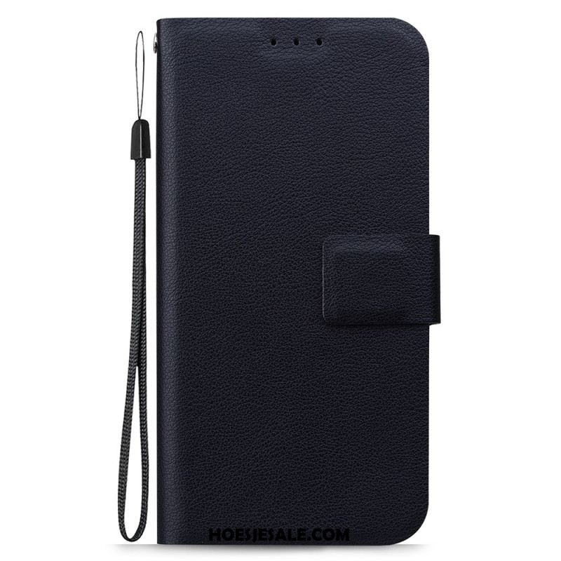 Leren Hoesje Voor Samsung Galaxy S25 5g Koord Van Imitatieleer