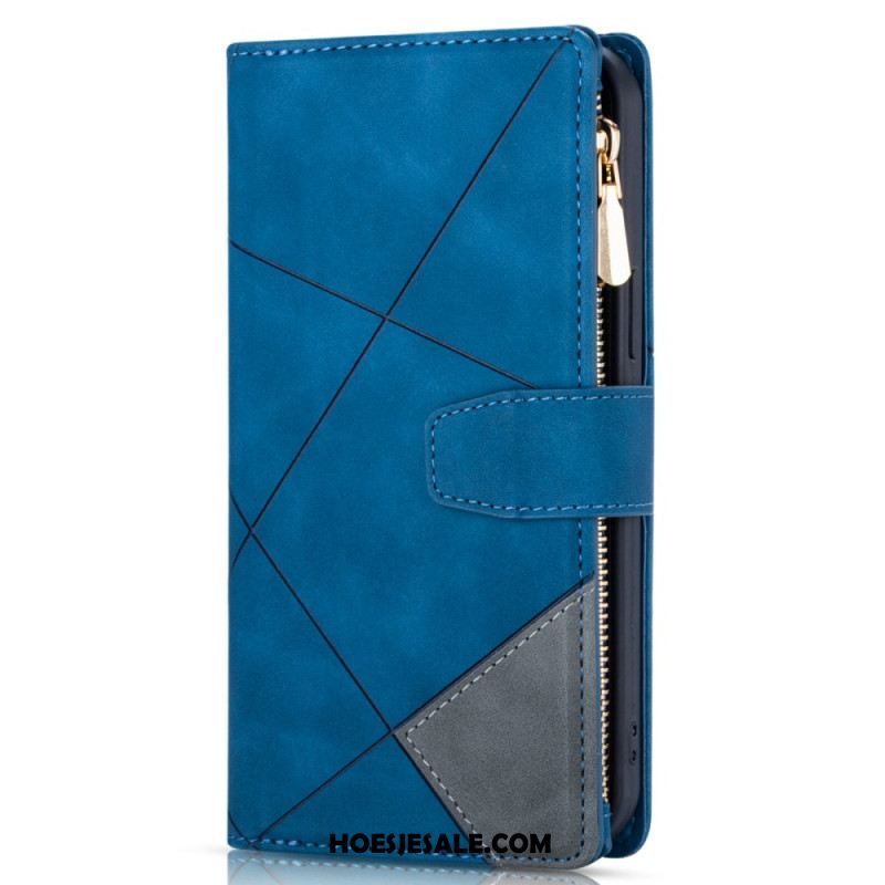 Leren Hoesje Voor Samsung Galaxy S25 5g Portemonnee Met Geometrisch Patroon