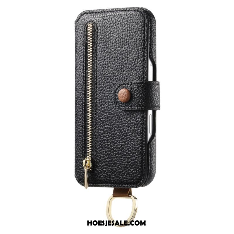 Leren Hoesje Voor Samsung Galaxy S25 5g Rfid-blokkering Van Imitatieleer