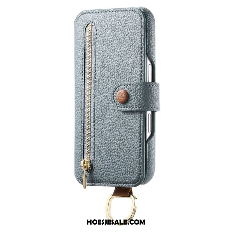 Leren Hoesje Voor Samsung Galaxy S25 5g Rfid-blokkering Van Imitatieleer