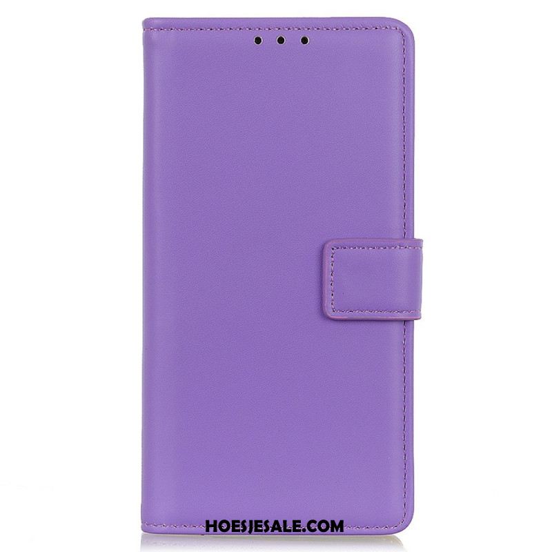 Leren Hoesje Voor Samsung Galaxy S25 Fe Effen