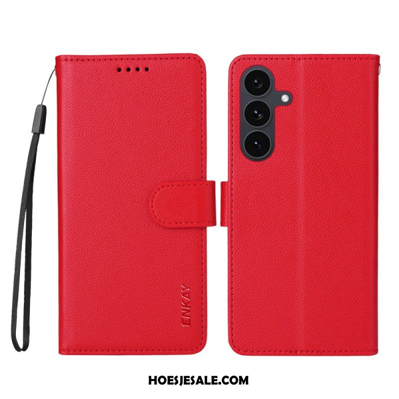 Leren Hoesje Voor Samsung Galaxy S25 Fe Enkay