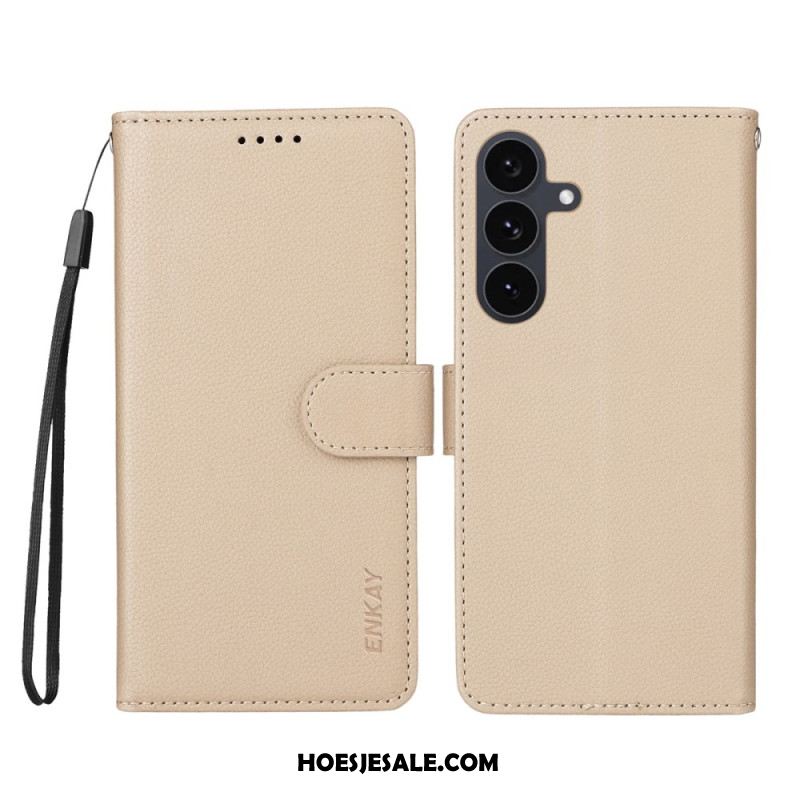 Leren Hoesje Voor Samsung Galaxy S25 Fe Enkay