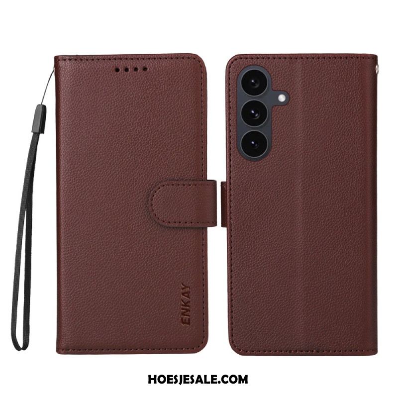 Leren Hoesje Voor Samsung Galaxy S25 Fe Enkay