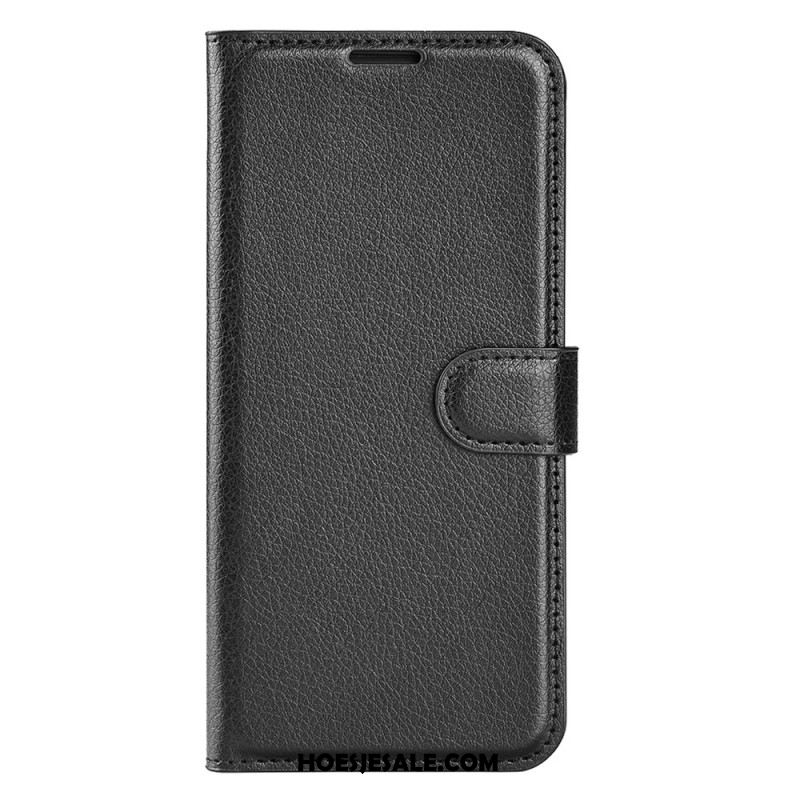 Leren Hoesje Voor Samsung Galaxy S25 Plus 5g Klassiek Lychee Kunstleer