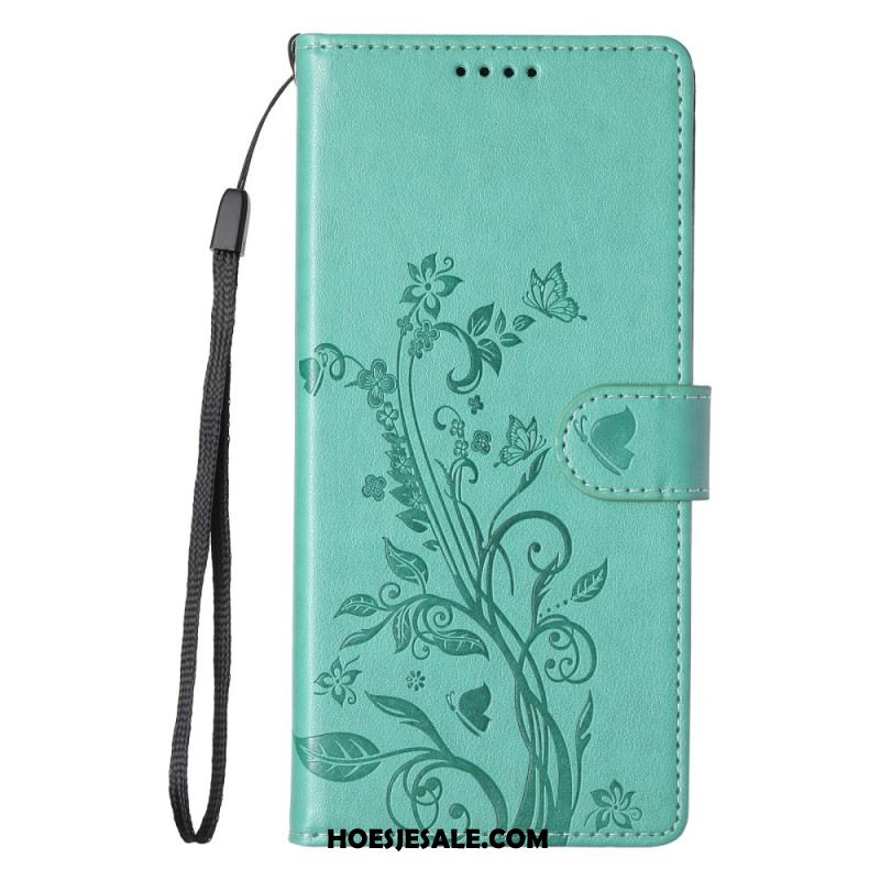 Leren Hoesje Voor Samsung Galaxy S26 Plus Kleine Bloemen