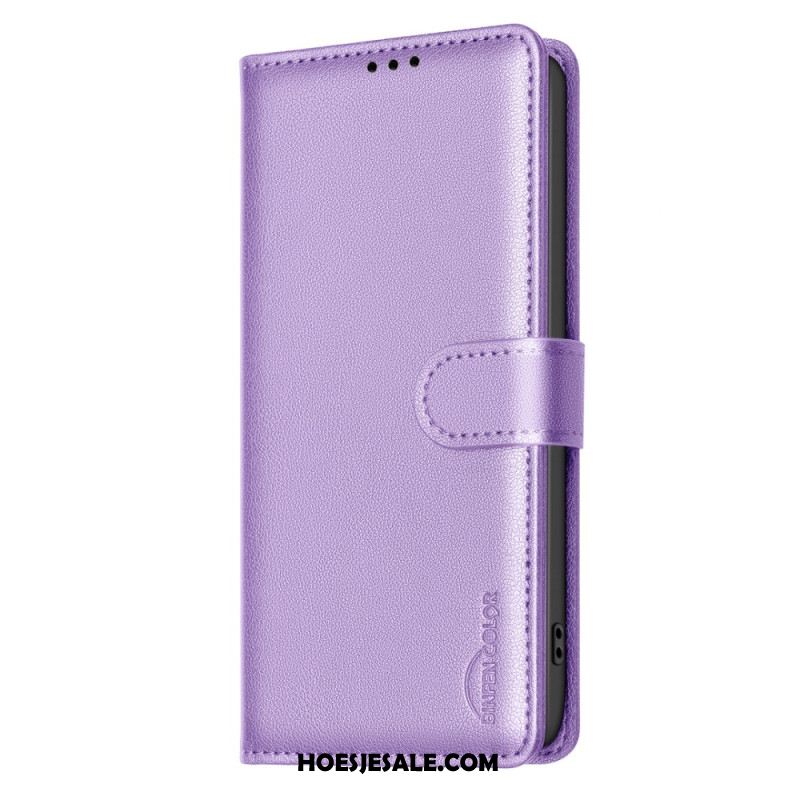Leren Hoesje Voor Samsung Galaxy S26 Ultra Klassieke Binfen-kleur