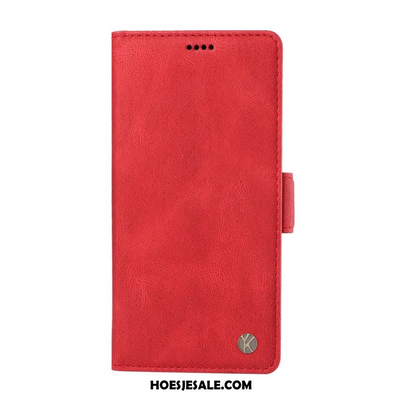 Leren Hoesje Voor Samsung Galaxy S26 Ultra Yikatu Suède-effect