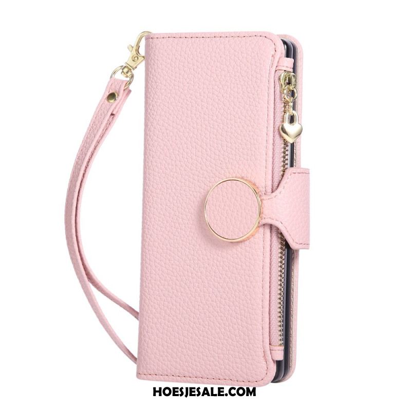 Leren Hoesje Voor Samsung Galaxy Z Fold 7 Vintage Design