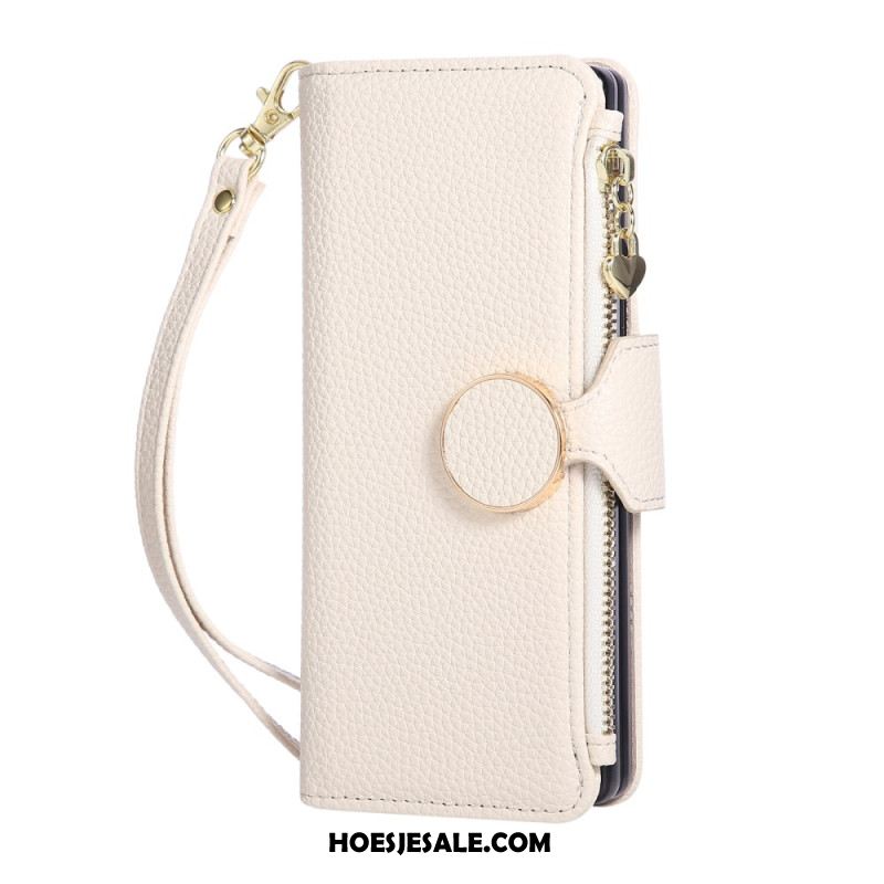 Leren Hoesje Voor Samsung Galaxy Z Fold 7 Vintage Design