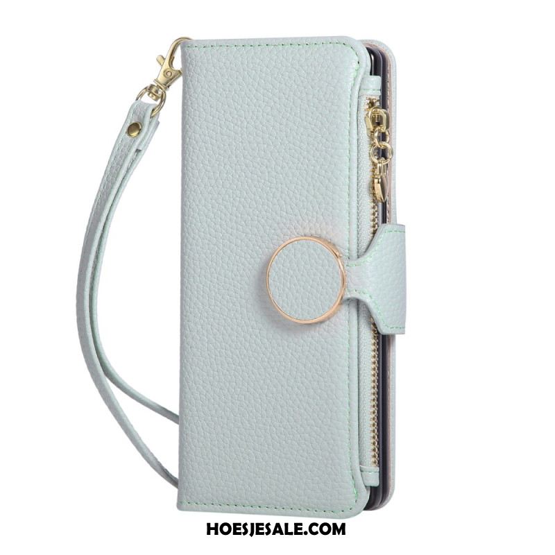 Leren Hoesje Voor Samsung Galaxy Z Fold 7 Vintage Design