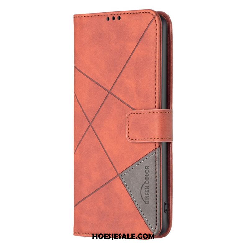 Leren Hoesje Voor Xiaomi 15 Binfencolor Geometrie