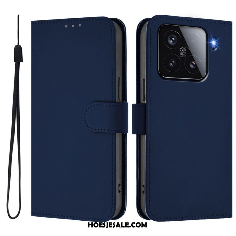 Leren Hoesje Voor Xiaomi 15 Geïntegreerde Standaard Met Verstelbare Kijkhoeken