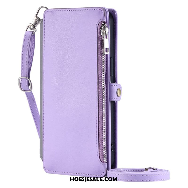 Leren Hoesje Voor Xiaomi 15 Pro Premium Bandje En Schouderband