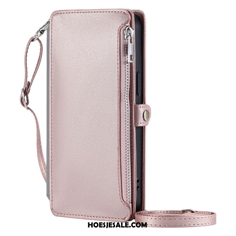 Leren Hoesje Voor Xiaomi 15 Pro Premium Bandje En Schouderband