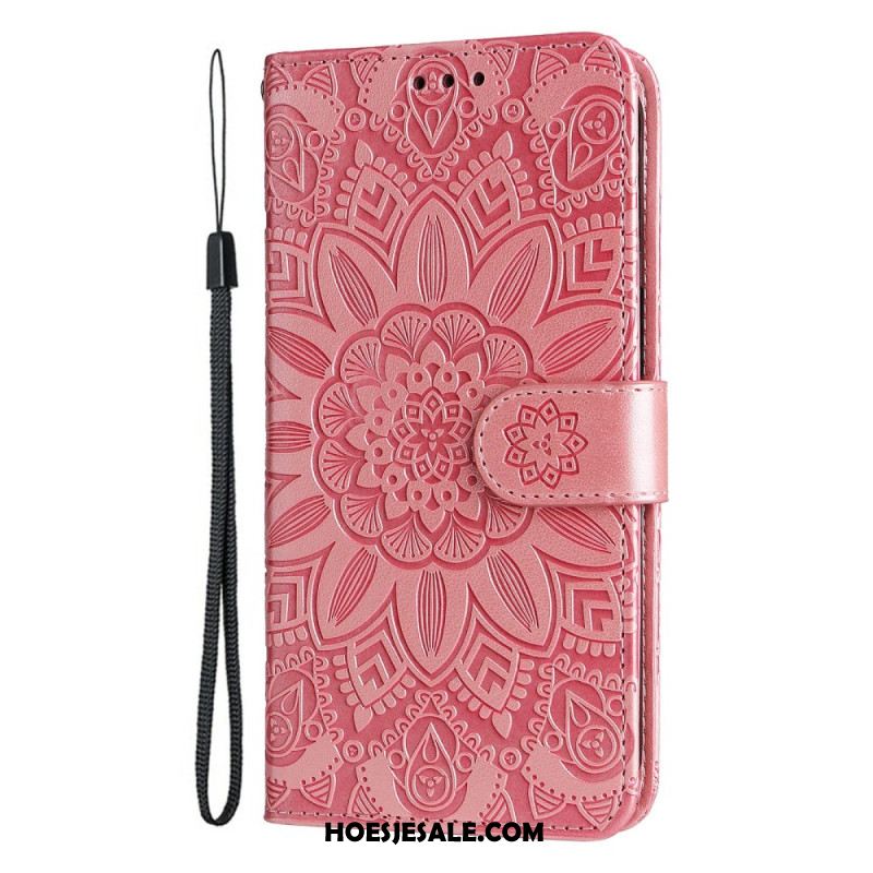 Leren Hoesje Voor Xiaomi 15 Zonnebloempatroon