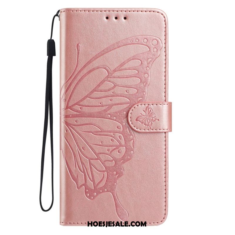 Leren Hoesje Voor Xiaomi 15t Grafisch Vlinder