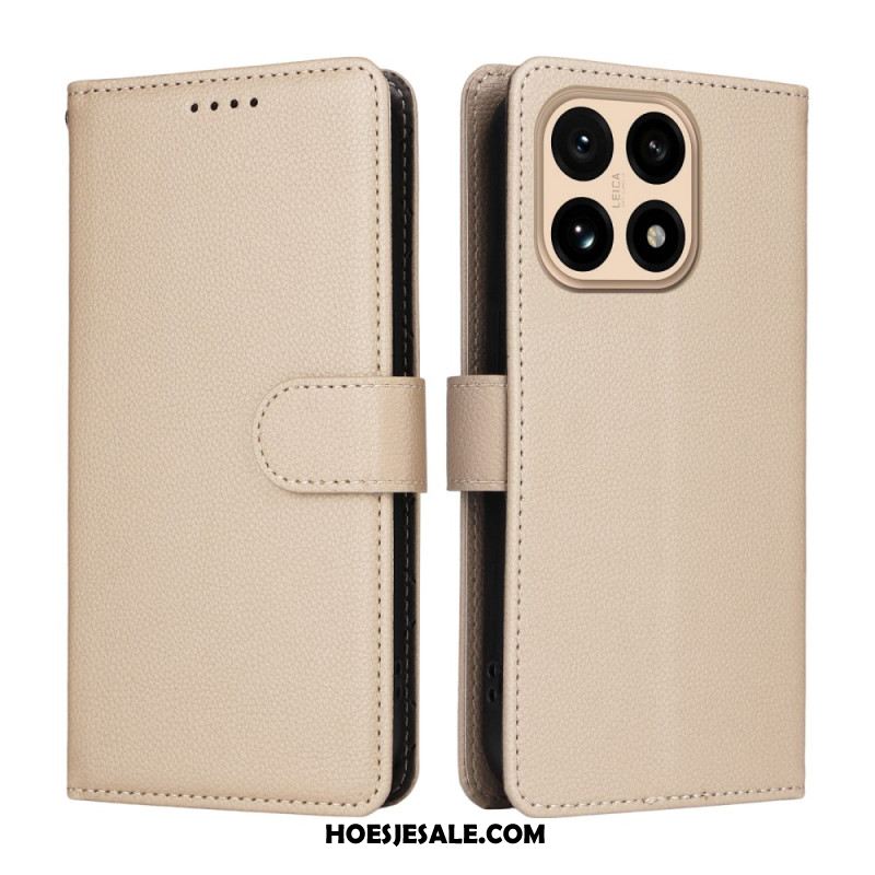 Leren Hoesje Voor Xiaomi 15t Kunstleer Met Textuur