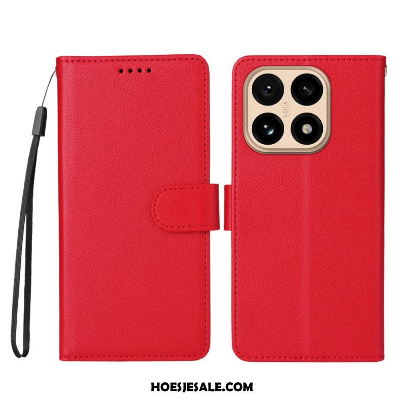 Leren Hoesje Voor Xiaomi 15t Kunstleer Met Textuur