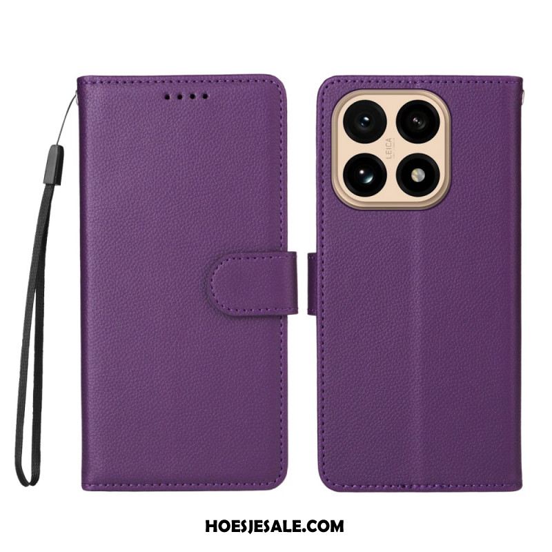 Leren Hoesje Voor Xiaomi 15t Kunstleer Met Textuur