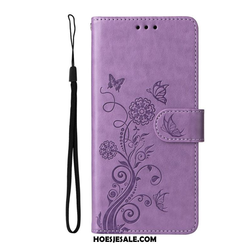 Leren Hoesje Voor Xiaomi 15t Pro Bloemen