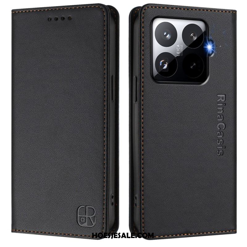 Leren Hoesje Voor Xiaomi 15t Pro Rfid-bescherming